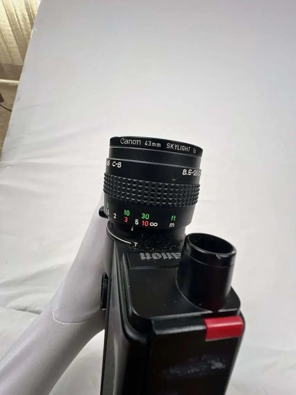 Canon 310XL Super 8 Film Camera with 8.6-26.5mm f/1.0 Macro Zoom Lens